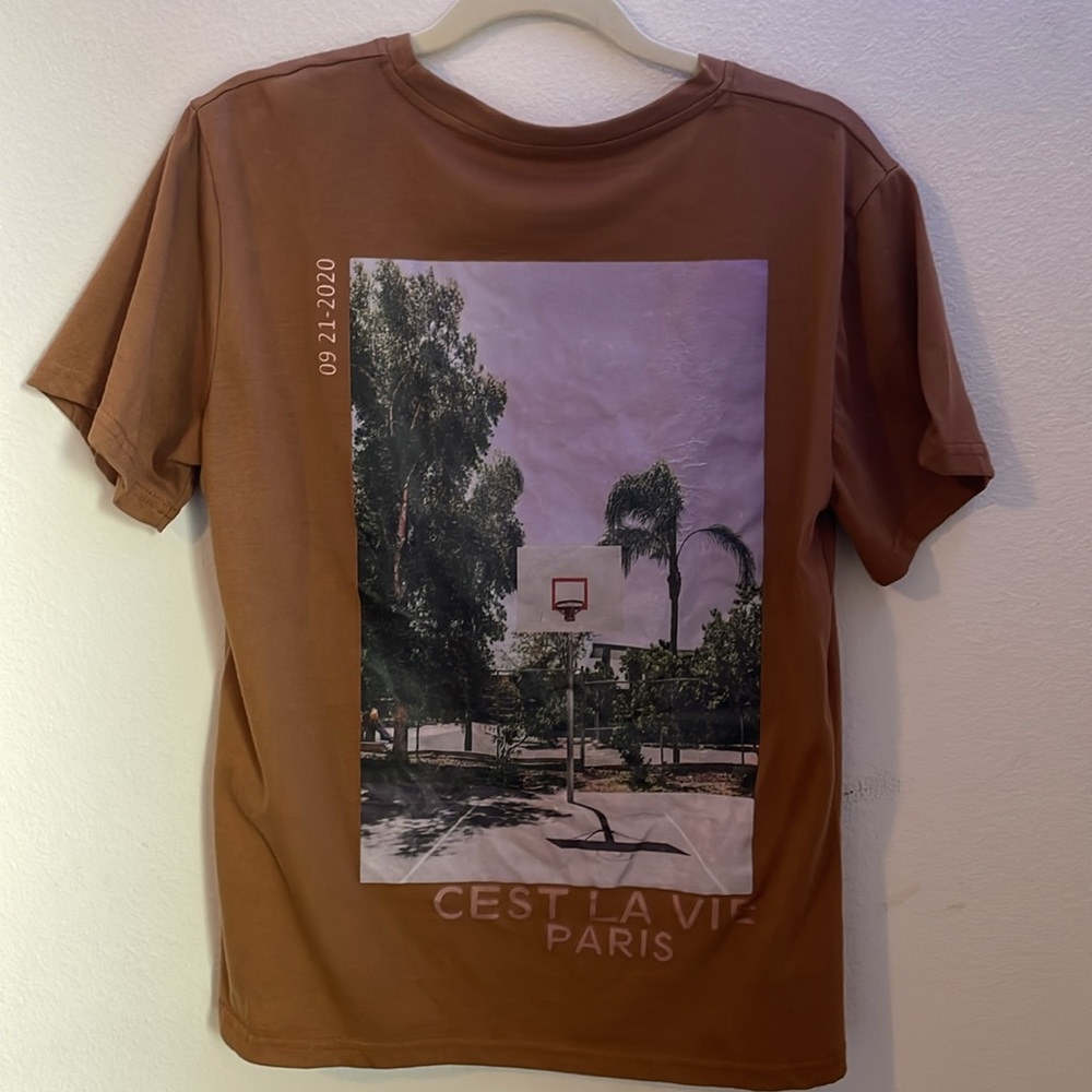 SHEIN Kids EVRYDAY Boys Letter & Picture Print Tee